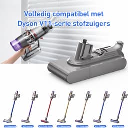 Accu - batterij ter vervanging / geschikt voor Dyson V11 Click-in en V15 / SV15 / SV16 / 970938-01 / 970425-01 - 4000mAh 25.2V — thumbnail 4