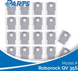 Roborock QV 35S Stofzakken (18 Stuks, Plus.Parts® alternatief voor 8.02.0239) — thumbnail 1