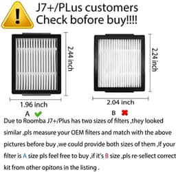 PromoHome Vervangingsfilters HEPA Filter 12-Pack voor Robotstofzuigers - Geschikt voor iRobot Roomba i-serie, e-serie en j-serie (NIET VOOR COMBO J7+ , J9+) — thumbnail 5
