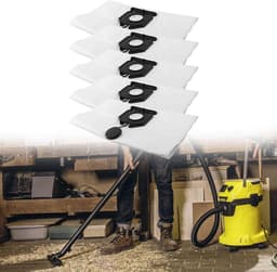 5 Pack Stofopvangzakken Past voor Karcher 2.889-154.0 NT 30/30 L 30L NT 30/ Ap Te L NT 30/ Ap L 30L EU2613 Stofzuiger Vervangende Onderdelen (10 PACK) — thumbnail 2