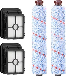 Stofzuiger Borstelrol - HEPA filter - 4 Stuks - Geschikt Voor Bissell Crosswave 17132/2225N/1785/1866F/1868F/1926/2303/2306A/2306/23062/23068 - Vervangende onderdelen — thumbnail 1