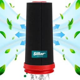 Sillar set 2 stofzuigerfilters, wasbaar, herbruikbaar, geschikt voor Bosch Flexxo Series 4, vervangende filters, schuimfilter, hoofdfilter, vervanging 12026520 / 12027764 — thumbnail 4