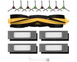 14 stuks accessoires voor Ecovacs Deebot N8 / N8+ / N8 Pro / N8 Pro+ / T9 / T9+ / N10+, OZMO 950/920 / T8 / T8+ / T8 AIVI / T8 AIVI+ / T8 MAX, 1 hoofdborstel, 4 filters, 8 zijborstels,