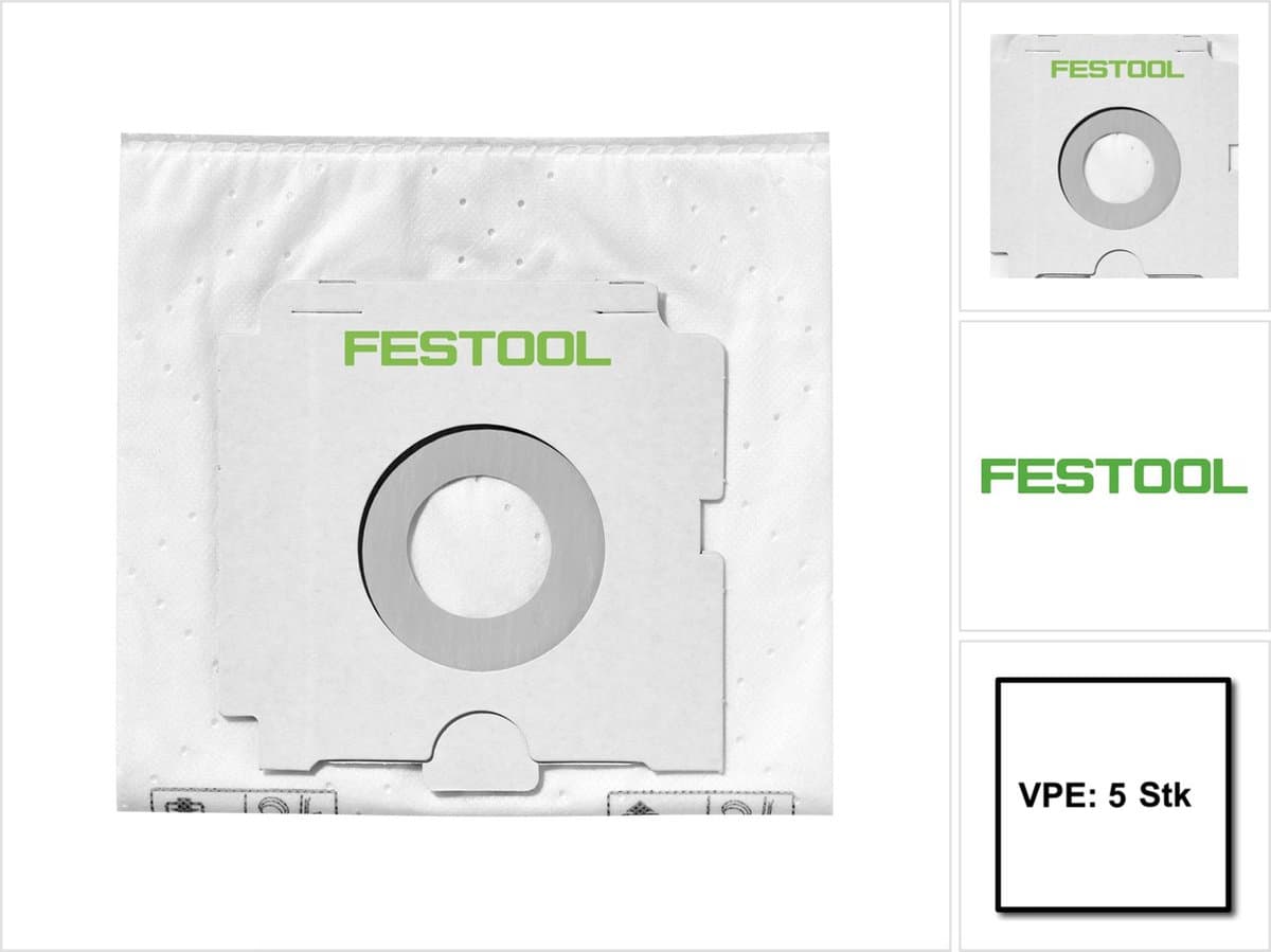 Festool SC FIS-CT 48/5 SELFCLEAN filterzak voor CT 48 VE=5 - 497539 — afbeelding 1