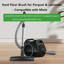 Geschikt voor Haarstofzuigerborstelopzetstukken compatibel met Miele C1 C2 C3 stofzuigeraccessoires en -opzetstukken voor tapijt, tegels en harde vloeren - 1-3/8'' stofzuigeropzetstuk voor hardhouten vloeren — thumbnail 2