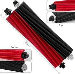 Rolborstels, Geschikt voor Roborock S8 Pro Ultra / Q5 Pro / Q5 Pro+ / Q8 Max/ Q8 Max+, dubbele rolborstels, rubberen reserveonderdelen, 2 sets rolborstel, 2 sets rolborstel, 2 sets — thumbnail 4