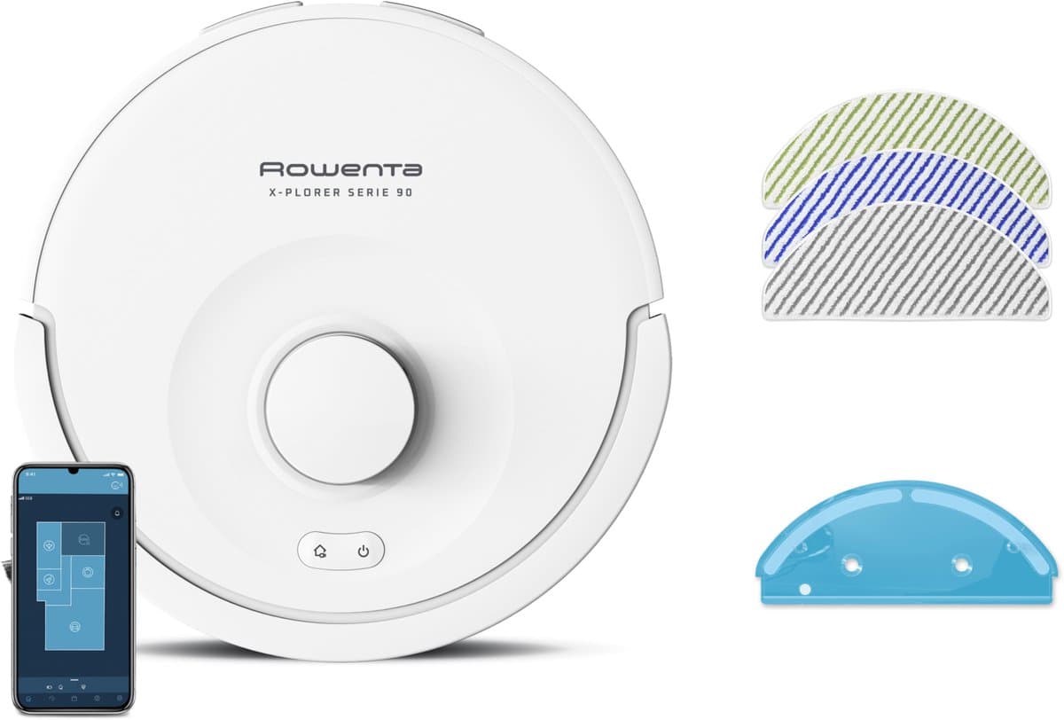 Rowenta X-Plorer Serie 90 RR8777WH Robotstofzuiger met oplaadstation Wit — afbeelding 1