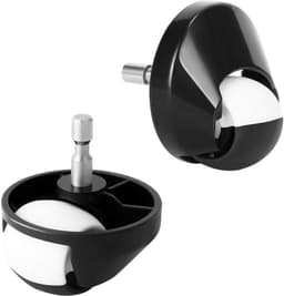 2-stuks zwenkwielen vooraan - geschikt voor Roomba 500, 600, 700, 800 en 900-serie - voorwiel voor Roomba-robotstofzuiger - reservewiel met laag geluidsniveau - vervangende accessoires — thumbnail 1