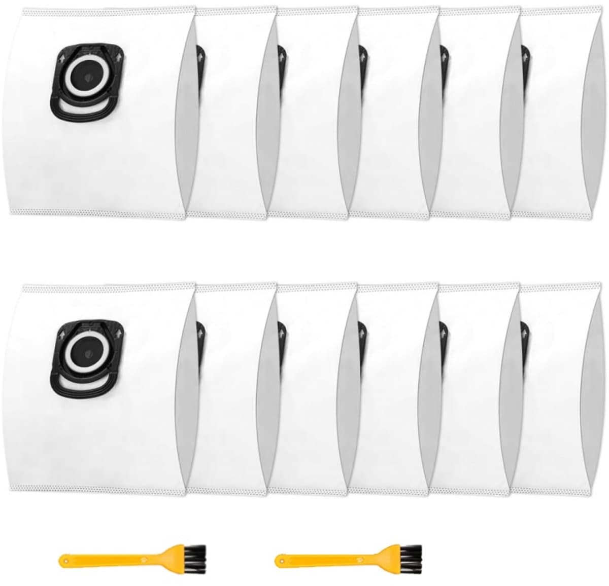 12 Stofzakken voor Hygiene+ , Silence Force Compact Power X-Trem Power- Compatibel Met Rowenta Inclusief een klein borsteltje — afbeelding 1