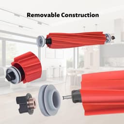 2 stuks originele hoofdborstel Gescht voor Roborock S7 accessoires Scheidbare rubberen hoofdborstelen voor S7/S7 MaxV Ultra/Q Revo/Q7 Max S7 vervangstukken/accessoires borstels voor stofzuigers — thumbnail 3