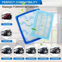 Filters voor Philips PowerPro Expert (FC9729 FC9741 FC9742 FC9743 FC9744 FC9745 FC9746), filter voor Philips Power(FC8003/01|FC6042/01|CP0616 en CP0617) / 2 stuks — thumbnail 5