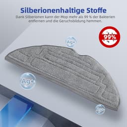 Set Van 8 Reinigingsdoekjes Voor De Roborock S8 Pro Ultra Robotstofzuiger, Accessoires Van Zilverionenmicrovezel. — thumbnail 4