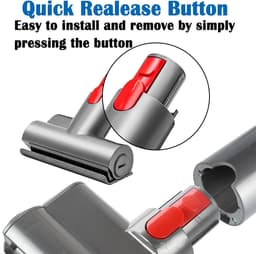 Mijtenverwijderende borstelkop - Mijtenverwijderende zuigmond - Mijtenverwijderende borstelaccessoire - Stofzuigeraccessoire - Compatibel met Dyson draadloze stofzuigerkoppen v7-v8-v10-v11 - Grijs - 15,5*14,5 cm — thumbnail 5