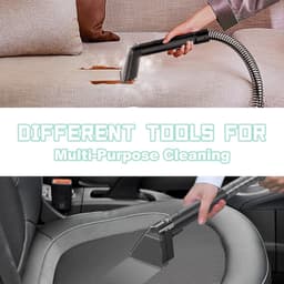 Tapijtreiniger Draagbaar - 500W 12 kPa Zuigkracht - 1-2 Liter Stofbak - Kunststof Handvat - Voor Meubels En Bekleding — thumbnail 1