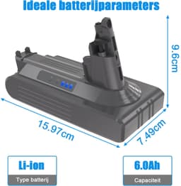 Vervangende Batterij voor Dyson V10 Vacuum Cleaner — thumbnail 2
