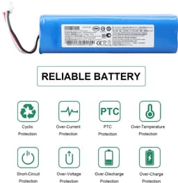 Vervangende Accu voor Robotstofzuigers Proscenic en Xiaomi [14.4V/5600mAh] — thumbnail 5