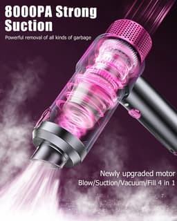 10PCS handstofzuiger,krachtige oplaadbare draagbare kleine lichtgewicht,4-in-1 lichtgewicht stofzuiger,mini haardroger,sofa handstofzuiger,auto,kantoor — thumbnail 3