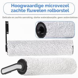 Borstelrollen - 2 stuks - Voor Tineco Floor One S5/S5 Pro — thumbnail 3