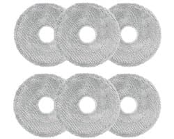 PromoHome 6 stuks microvezel reinigingsdoeken voor Dreame L10s Ultra Gen 3/Gen 2/L10s Pro Ultra Heat/X40/X50 Ultra, Mova E30 Ultra/Mova P50 Pro Ultra, Xiaomi X10+/X20+
