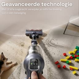 Vesora® 3-in-1 Buigbare Steelstofzuiger met Extra Accu - Draadloos zonder Zak - FLEX - Draadloze Stofzuiger - Kruimeldief Snoerloos - Vacuum Cleaner - Handstofzuiger - Stofzuiger Steel met Hepa Filter - Stofzuiger Huisdieren - Zakloze Stofzuiger — thumbnail 3