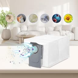 8 stofzuigerzakken – Accessoires voor robotstofzuigers – Filters – Voor Roborock Q Revo, Qrevo Slim, Qrevo Master, Q Revo Curv — thumbnail 2