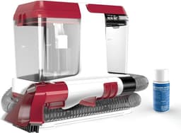 JCP® Vlekkenreiniger - Draagbare Wasstofzuiger - Dubbele Watertanks - Rood - 26cm x 25cm x 26cm — thumbnail 1