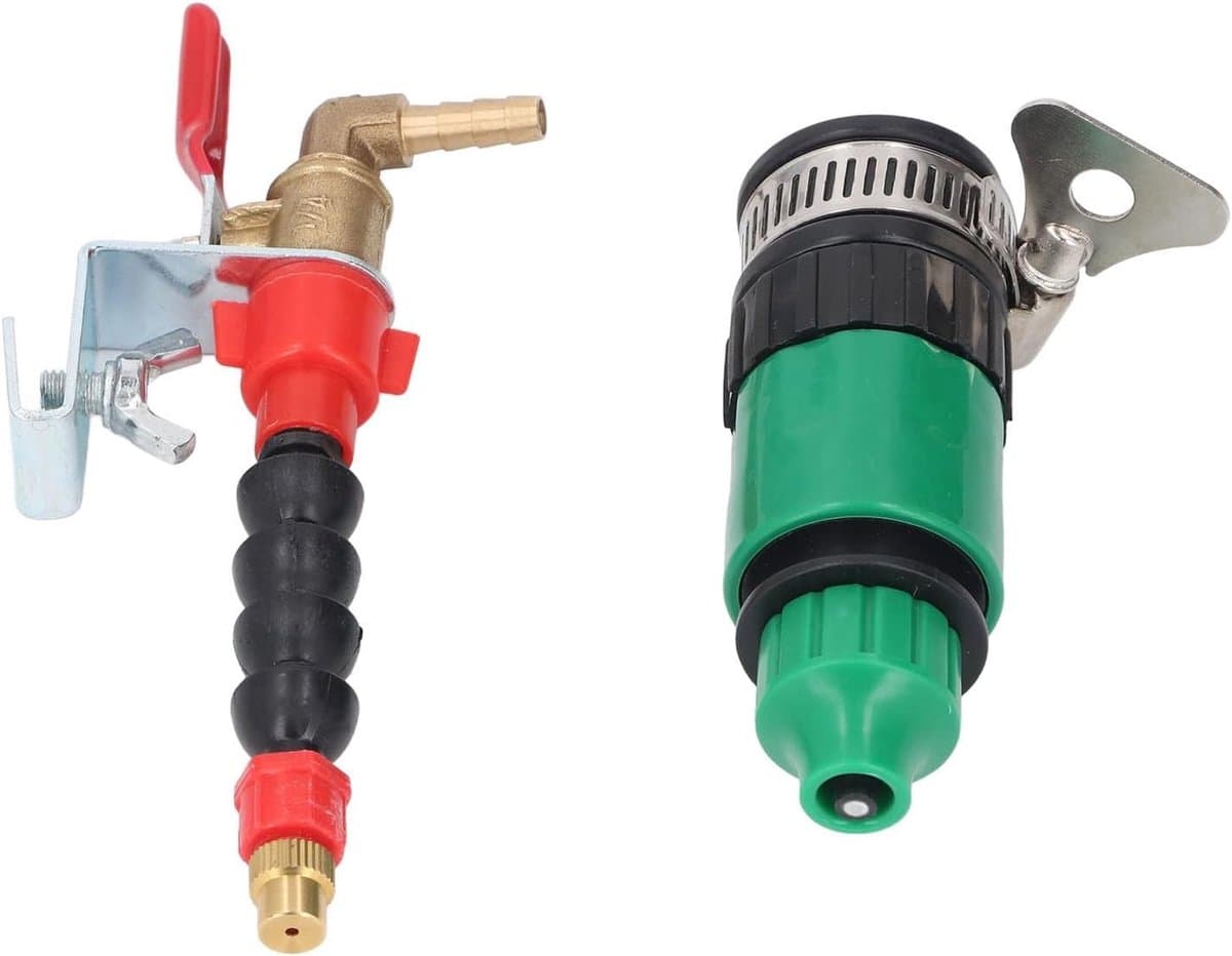 Stofverwijderaar Snijmachine - Vernevelingssysteem Watersproeier - Stofvrij Werken - Flexibel Mondstuk - 5m Slang - Zwart — afbeelding 1