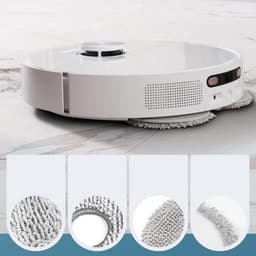 Set Van 10 Microvezel Dweilpads Voor Ecovacs Deebot T30 Pro Omni/T30 Omni/T30s Pro - Krachtige Reiniging Herbruikbaar - Geschikt Voor Hout Tegels En Tapijt - Grijs — thumbnail 5