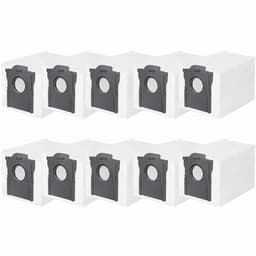 10 Stuks Stofzuigerzakken Voor Robotstofzuiger - Geschikt Voor Dreame L10 L10s L20 X20 X30 X40 X50 L40 L50 Ultra En Mova P10 E30 P50 V50 Ultra - 3,2 Liter Capaciteit - 4-Laagse Filterstructuur - Vervangende Stofzakken Voor Leegstation — thumbnail 1