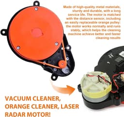 Robotstofzuiger Motor - Lidar Sensor - Nauwkeurige Navigatie - Vervangend Onderdeel - 43 Gram - Zwart — thumbnail 4