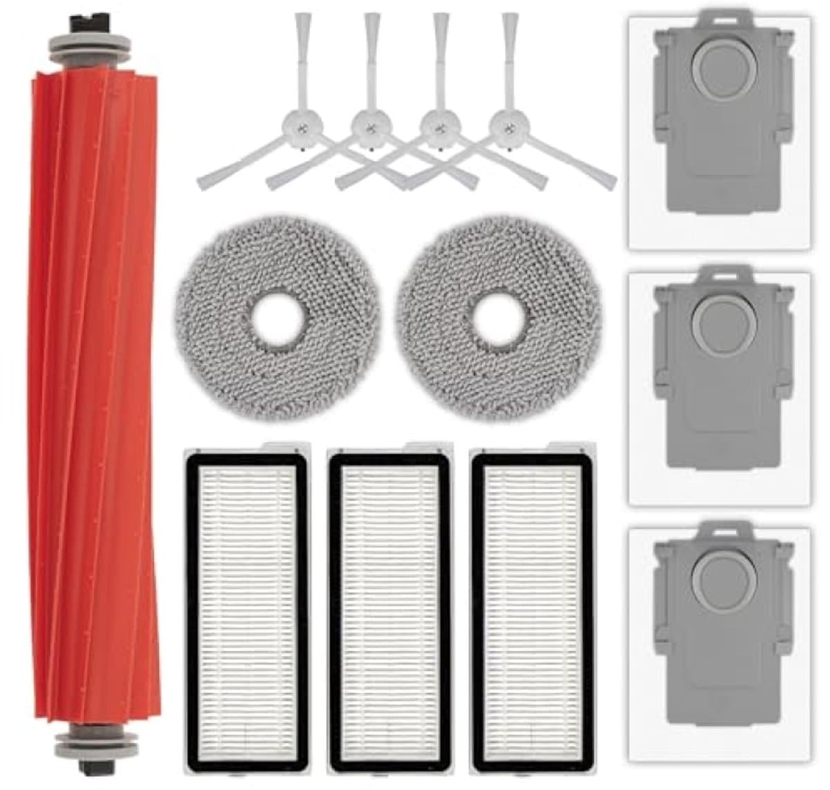 Accessoireset compleet 13-delig voor Roborock Qrevo S - Rolborstel, zijborstels, stofzakken, HEPA-filters, dweilpads - PromoHome — afbeelding 1