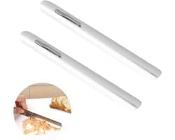 Kruimelverzamelaars - Kruimelschrapers - Tafel Reinigen - Gebogen Ontwerp - 2 stuks - Zilver