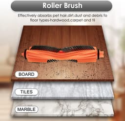 Ryoudavell - 16-delige Accessoires Set voor Xiaomi H40 Robotstofzuiger - Onderhoudskit met 1 Hoofdborstel, 4 HEPA Filters, 4 Stofzuigerzakken, 3 Dweilpads & 4 Zijborstels - Vervangingsonderdelen - Reserveonderdelen - Reinigingsset — thumbnail 4