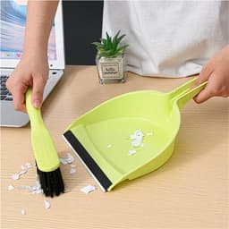 Mini Stoffer en Blik Set - Kleine Bezem Stoffer - Tafel Schoonmaken - Zachte Borstelharen - 50 Grams - Niet gespecificeerd — thumbnail 2