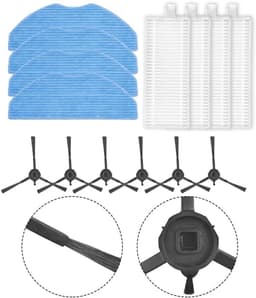 Robot Stofzuiger Onderdelen - Reinigingsaccessoires Set - Vloeren Schoonmaken - Diepe Hoekreiniging - 1 Set - Zoals afgebeeld — thumbnail 3