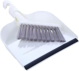Bureaustofzuiger Set - Mini Stoffer Blik - Bureau Schoonmaken - Zachte Borstel - 28 cm Stofblik - Wit — thumbnail 1