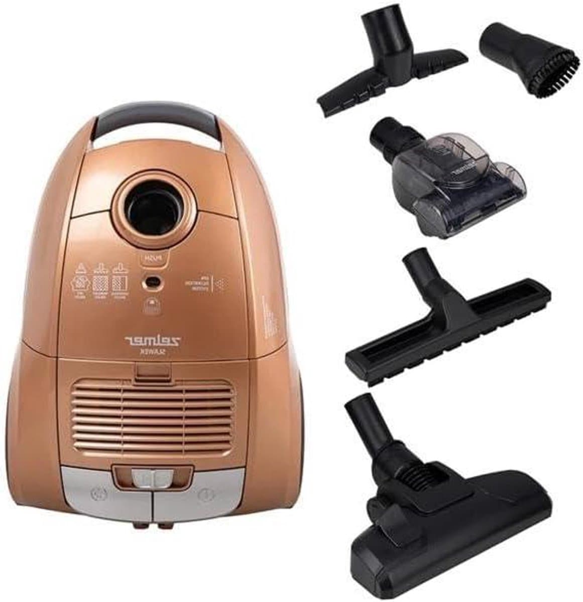 Steelstofzuiger - Reinigingsapparaat - Dagelijkse reiniging - Turboborstel functie - 800 watt - Rood — afbeelding 1