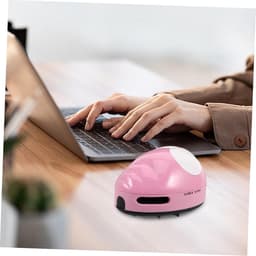 Handstofzuiger - Mini stofzuiger - Bureau schoonmaken - Krachtige zuigkracht - 11 cm - Roze — thumbnail 3