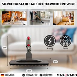 Maxorado Parketmondstuk geschikt voor Dyson – Quick Release – Vervangingsborstel voor V10 Slim & V12 Slim – Professioneel mondstuk voor harde vloeren zoals laminaat, parket & tegels – Wendbaar dubbel scharnier – Krasvrije reiniging — thumbnail 4