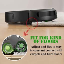 Hoofdborstels/rubberen borstels Geschikt voor iRobot Roomba i7, 4 paar — thumbnail 2