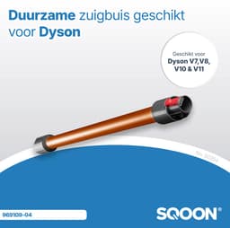 SQOON® - Zuigbuis geschikt voor Dyson V7, V8, V10, V11 en V15 oranje koper - Model 969109-09 — thumbnail 2