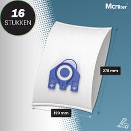 16 stofzakken voor Miele S8340 PowerLine EcoLine stofzuiger - stofzak incl. 8 filters - MAXI BOX — thumbnail 3