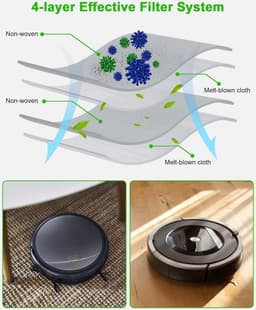 Reservezak voor Roomba i7 i7+ i3 i3+j7 j7+S9 S9+ E5 E6 E7 Clean Base - vervangende stofzakzakken - compatibel met alle automatische vacuümstationmodellen — thumbnail 4