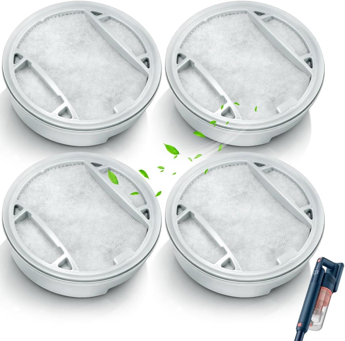 Namajunas - 4 stuks filters vervanging geschikt voor Philips 5000 Series XV1651/01 XC5041, XC5043, XC5141, XC5142, XC5242, XC5243, XC5244 Batterij Stofzuiger - Stofzuiger onderdelen - accessoires - Uitwasbaar en Herbruikbaar — afbeelding 1