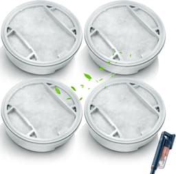 Namajunas - 4 stuks filters vervanging geschikt voor Philips 5000 Series XV1651/01 XC5041, XC5043, XC5141, XC5142, XC5242, XC5243, XC5244 Batterij Stofzuiger - Stofzuiger onderdelen - accessoires - Uitwasbaar en Herbruikbaar — thumbnail 1