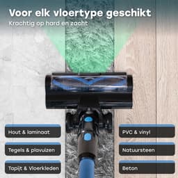 Ølven Steelstofzuiger CleanMax - 2 Accu's - Draadloos - 400W - Kruimelzuiger - 110Min Accu - Stofzuiger Zonder Zak - Aroma Functie — thumbnail 5