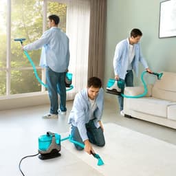 Kleedreinigings- en stofzuigmachine - Geavanceerde XXL Carpet&Spot Clean met 600 W, 15 kPa zuigkracht en 7 m actieradius — thumbnail 2