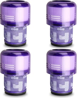 4-pack Geschikt voor V11 stofzuigerfiltervervangingen Geschikt voor Dyson V11 Animal, V11 Torque Drive, V11 Complete, V11 Extra, V15 Detect, V15s Detect, Geschikt voor Submariner stofzuigers, met onderdeel 970013-02 — thumbnail 1
