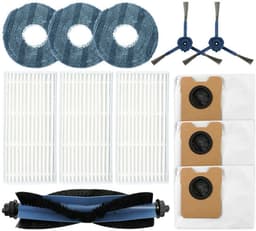 15-delige accessoireset Geschikt voor de Eufy Omni C20 robotstofzuiger, inclusief 1 hoofdborstel, 4 zijborstels, 4 dweilen, 3 filters en 3 stofzakken — thumbnail 1