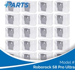 Roborock S8 Pro Ultra Stofzakken (20 Stuks, Plus.Parts® alternatief voor 8.02.0132) — thumbnail 1